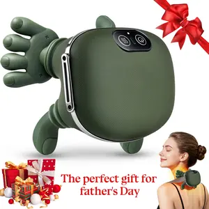 Fathersdaygift 2026 Upgraded Version Shoulder Massager Electric Cervical Massager Bionic HandHeating Wireless Portable 3D Kneading Massage for Pain Relief deep Tissue，Leg Neck & Back Massager & Lightweight Gift