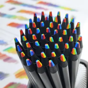 10-Piece Graffiti Colored Pencils Set, Creative Gradient Color Pencils, Seven Colors Combined, Wooden Drawing Supplies, Office & Study Tools