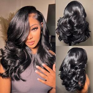 Salon Style Layer Cut  Mscoco C-Part Side Loose Body Wave With Natural Baby Hair Pre-Plucked Pre-Cut Natural Hairline Glueless Wig #DealsForYouDays