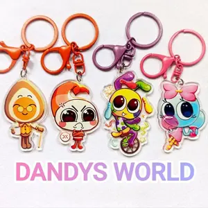 Dandy's World Keychains, Cute Accessories, Dandys World Characters Aesthetic Charm, Gift For Her, Backpack Keychain | Perfect for Backpacks, Keys and Gifts | High Quality and Customer Favorite Items