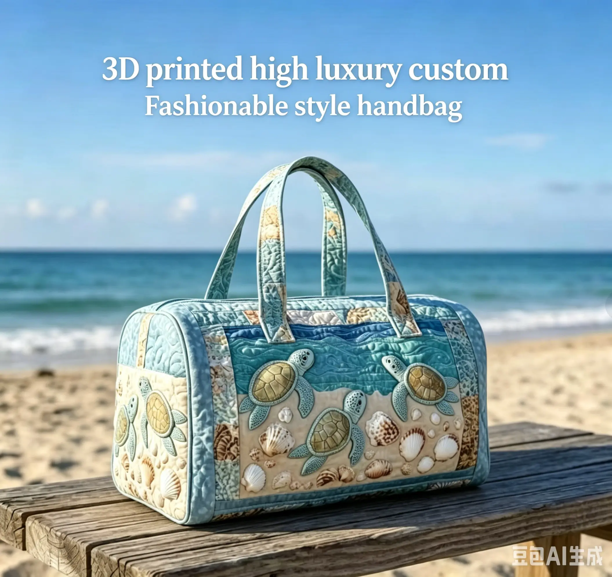 Luxury Custom 3D New Fashion Printed Women's Handbag, Exclusive for Elegant Ladies, Perfect Gift
