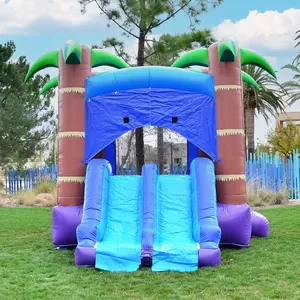 Enchanted Forest Bounce House with Dual Slide Combo