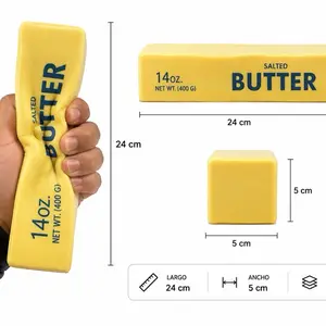 Butter Squishy Toy with Sweet Cream Scent – Super Soft Stress Relief Toy, Satisfying Sensory Fidget, Cute Gift for Kids & Adults (13x4cm)