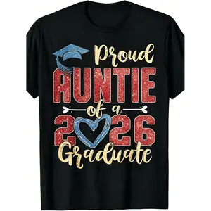Proud Auntie of a Class of 2026 Graduate Senior Graduation T-Shirt