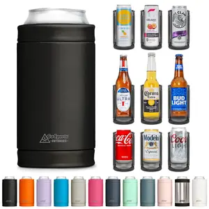 DUALIE 3 in 1 Insulated Can Cooler - Black