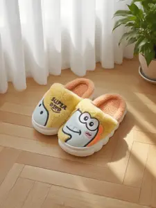 Soft Plush Dinosaur Slippers for Kids, Warm Winter Home Shoes for Boys & Girls, Cozy Indoor Footwear for Preschoolers