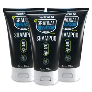Menfirst Gradual Gray - 3-in-1 Shampoo - Darkening Formula - 3 Pack - 5 Oz Each