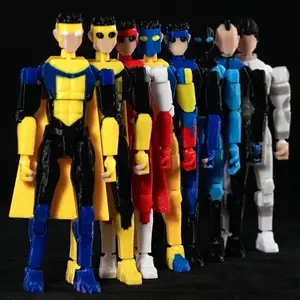 3D Printed Invincible Toys Action Figures Anime Model Lucky Dummy 13 Superheroes Mark Thragg Multi-Jointed Toy Ornaments Gifts