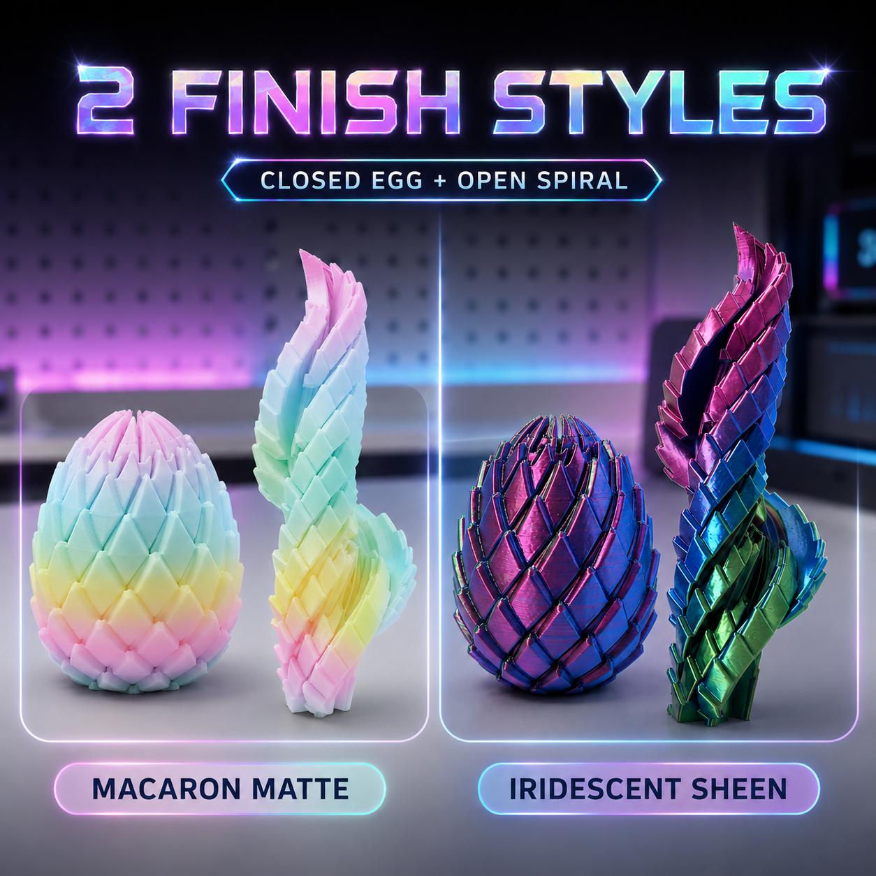 Twisty Fidget Egg — 3D Printed Smooth Spiral Sensory Toy for Stress Relief & Focus | Silent, Pocket-Sized Slippery Egg Fidget | Desk Toy Gift for Adults, Teens & Kids | Holographic Pouch Included Twisty Fidget Egg — 3D Printed Smooth Spiral Sensory Toy for Stress Relief & Focus | Silent, Pocket-Sized Slippery Egg Fidget | Desk Toy Gift for Adults, Teens & Kids | Holographic Pouch Included
