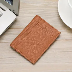 Men's Leather RFID Blocking Driver's License Holder - Ultra-Thin Bifold Card Case with Multi-Card Slots, Minimalist Protection, Ideal for Outdoor Use (Black)