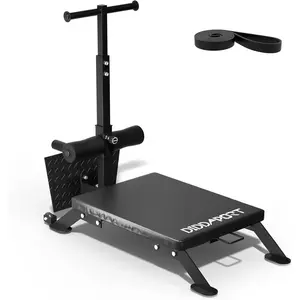 Cofiyard Nordic Curl Machine, Adjustable Hamstring Curl Bench, Glute Machine with Bands and Transport Wheels, Workout Bench Home Gym,Outdoorfun