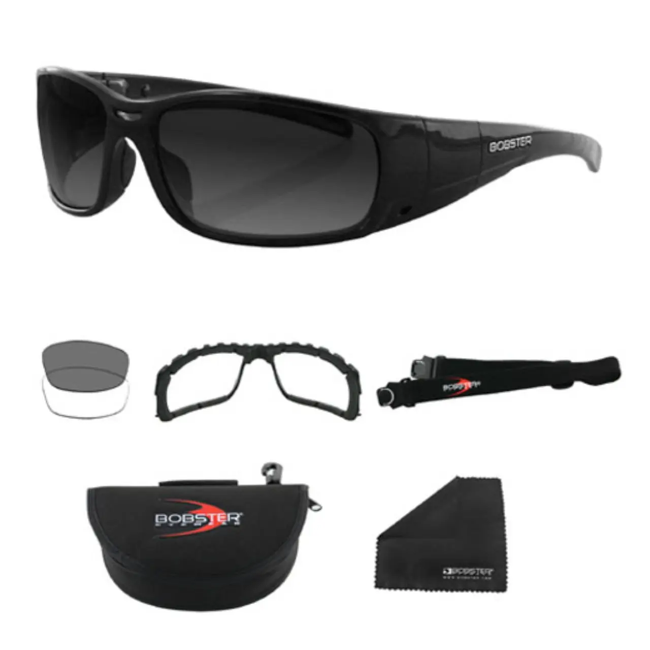 Gunner Convertible, Black Frame, Photochromic & Clear Lenses