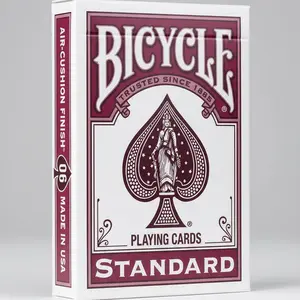 Bicycle Color Series Rider Back Playing Cards -- Burgundy (No. 6)
