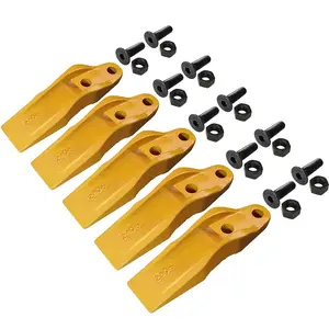 BDI Wear Parts 132-4720 Bucket Teeth, Skid Steer Backhoe Bolt On Tooth Unitooth w/Bolts and Nuts Compatible with Caterpillar Aftermarket Teeth fit Skidsteer CAT Loaders Excavators mechanic tools