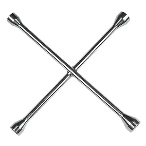 212 MAIN 14 in 4-Way Lug Wrench, Custom Home Improvement Electrical Socket Accessory, Model 84441, Chrome-Plated, Drop Forged