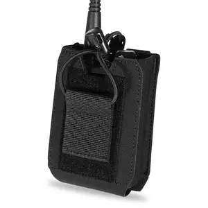 Krydex Tactical Radio Holster Low Profile Modular Radio Pouch MOLLE PALS+Belt System