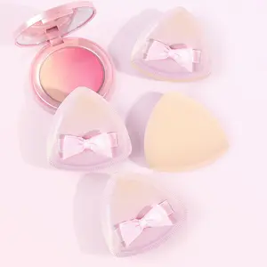 Bow-knot Design Air Cushion Puff, Soft Makeup Sponge, Beauty Sponges, Wet and Dry Use Makeup Tool for Women & Girls