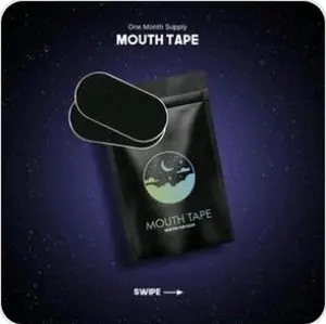 Ultra Breathable Mouth Tape - 30 Pack Upgraded Lip Fit - Super Breathable - Comfortable Sleep - Enhanced Adhesion Sports Accessories