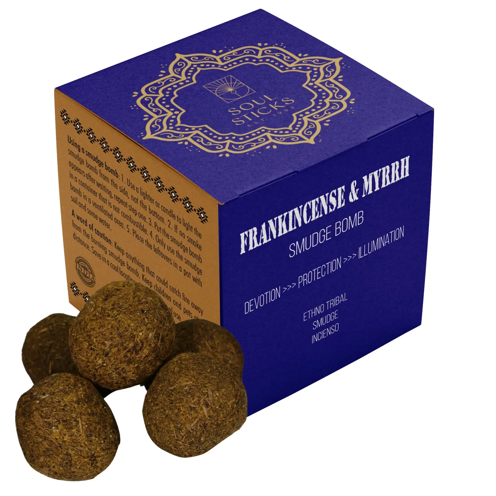Frankincense & Myrrh Smudge Bombs (5 Pack)
