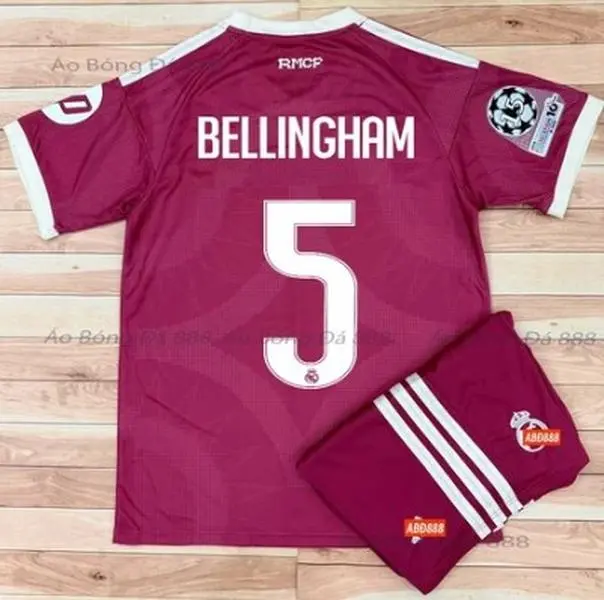Men’s Burgundy No.5 Soccer Jersey & Shorts Set | Breathable Quick-Dry Football  | Lightweight Game Day Sportswear