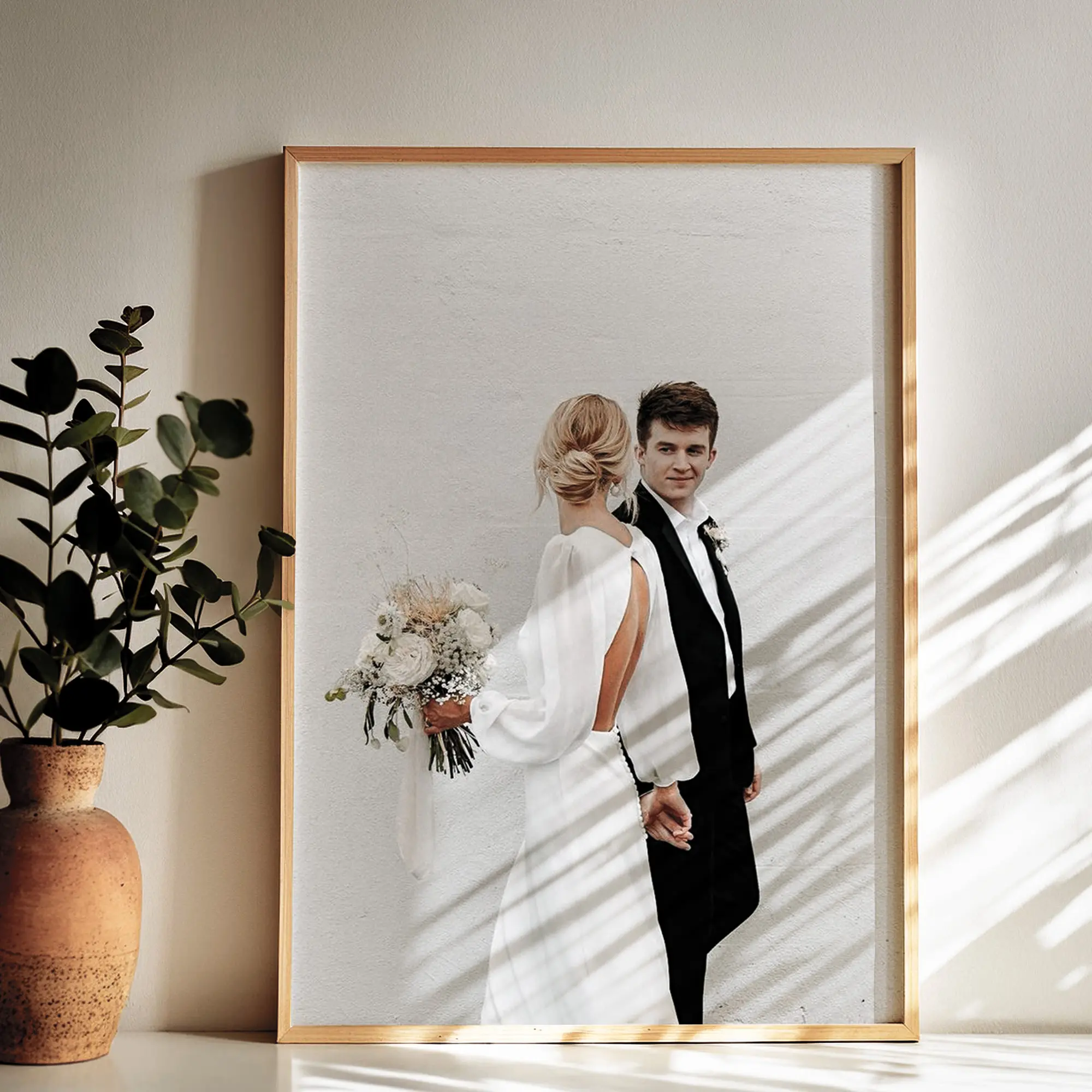 Framed Custom Photo Wall Art, Wedding or Family Portrait, Timeless Wall Keepsake, Your Love, Your Wall, Wedding Portrait, Family Portrait, Wedding Photos, Wedding Gift Ideas, Wedding Decor, Custom Photo, Wall Decor