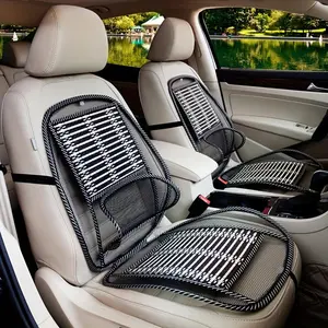 Car Seat Back Support with Massage Cushion Mesh, Breathable Car Seat Cushion, Relief Lumbar Support for Car, Truck, Office, Automotive