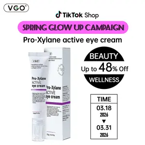 VGO-Pro-Xylane Anti-Wrinkle EyeCreamWomen's Glass Color MoisturzingRepair Fading dark circles Skin Care-B