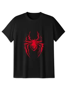 Marvel Mens Glitch Spider Logo T Shirt - Distinctive Design Fashion Top for Men Comfortable & Stylish Marvel Fandom Tee