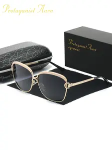 Protagonist Aura Minimalist Comfortable Sunglasses, Polarized Tac Lenses, UV Resistant, Stainless Steel Frame, All Seasons Wear