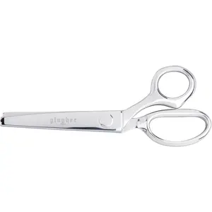 7.5" Pinking Shears, Blades Prevent Fraying, Plated Nickel
