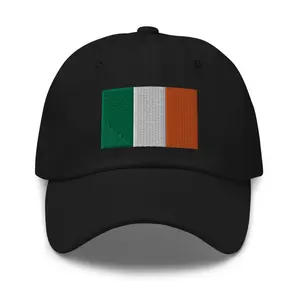 Irish Flag Hat, Embroidered Adjustable Dad Hat, St Patrick's Day Hat, Ireland Hat, Irish American Gift, St Paddys Gifts