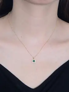 S925 Sterling Silver Artificial Zircon Decor Pendant Necklace, Fashion Jewelry for Party, Daily Clothing Decor, Trendy All-match & Exquisite Jewelry for Gift