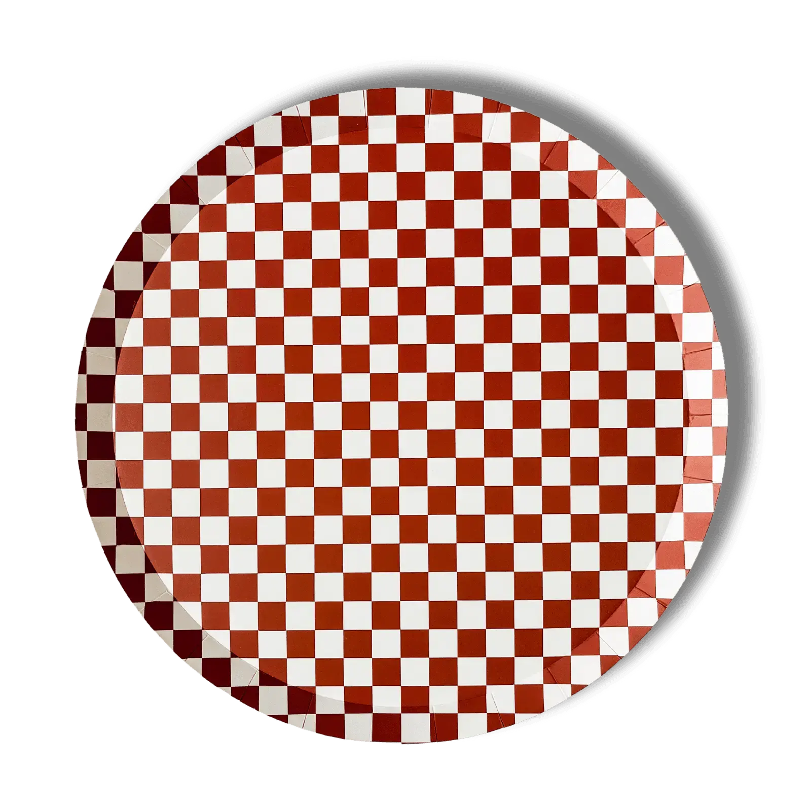 Premium Checkered Red Plate (8pcs)
