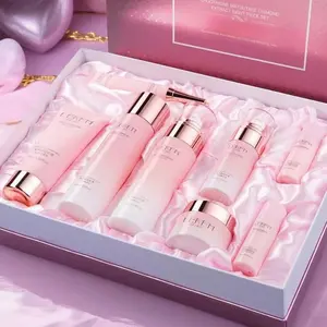 8-Piece Ergothioneine & Matsutake Nourishing Skincare Set - Hydrating, Gentle & Brightening Facial Gift Kit, Moisturizing Set