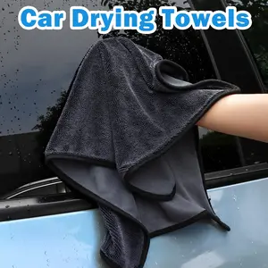 1 Count Shiny Wipes Shower Cleaning Cloths, Gray Streak Free Microfiber Bath Shower Towel, Super Absorbent Reusable Cleaning Cloths for Car and Home