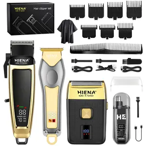 Electric Hair Clipper Set, Perfect Gift for Men, Hair Clipper, Hair Trimmer with Digital Display Screen, Smooth Shaving, Durable, Men's Beauty Tool, Perfect Father's Day Gift, Men's Gift