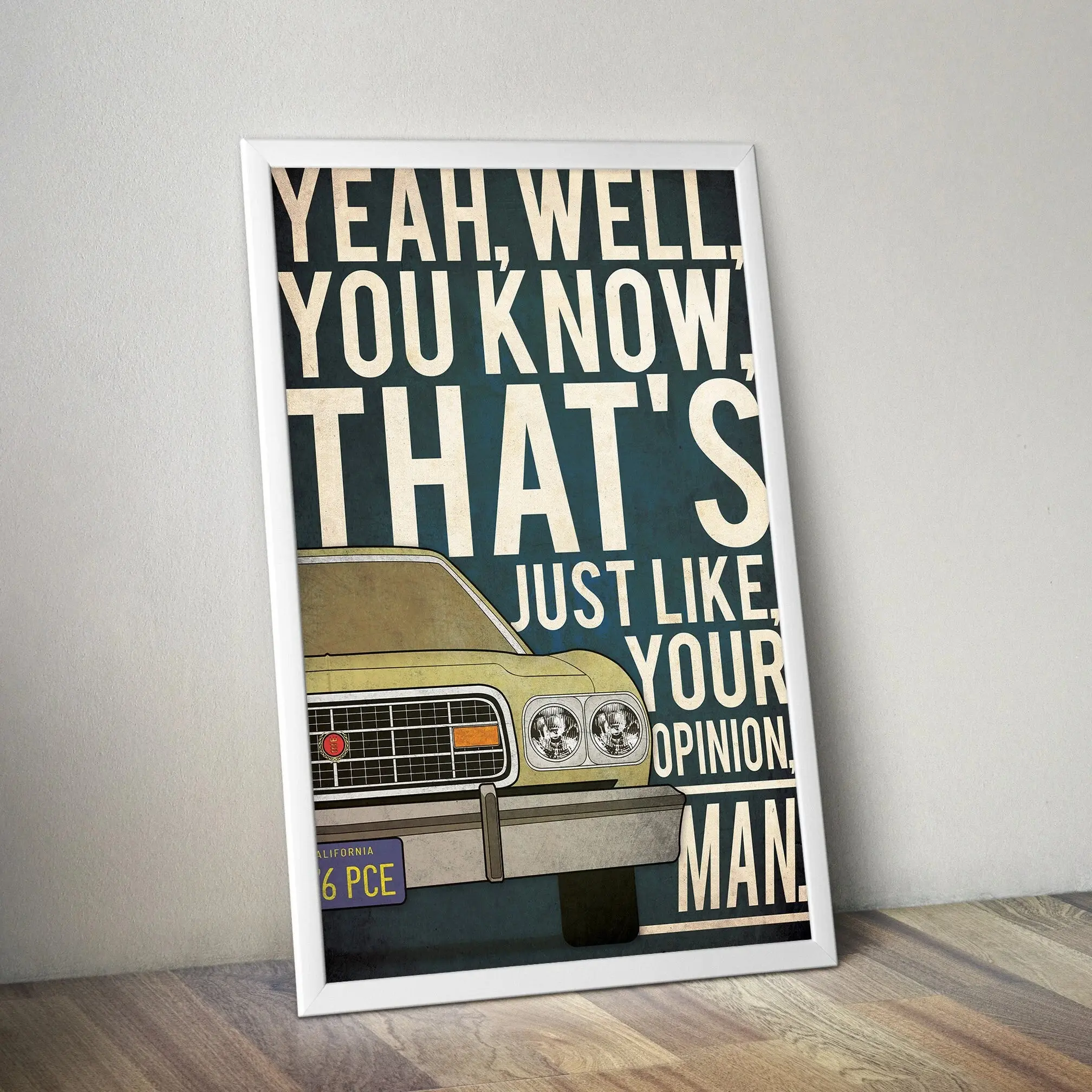 The Big Lebowski Poster, the Big Lebowski Print, the Dude, Gift, Gift for Him, Movie Poster, Movie Print, Sale, Christmas, Black Friday