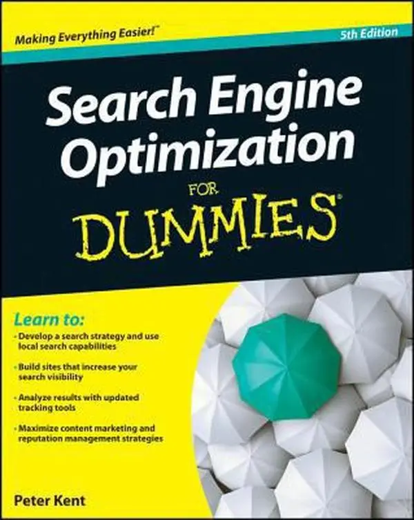 USED-Search Engine Optimization For Dummies by Peter Kent (Paperback)