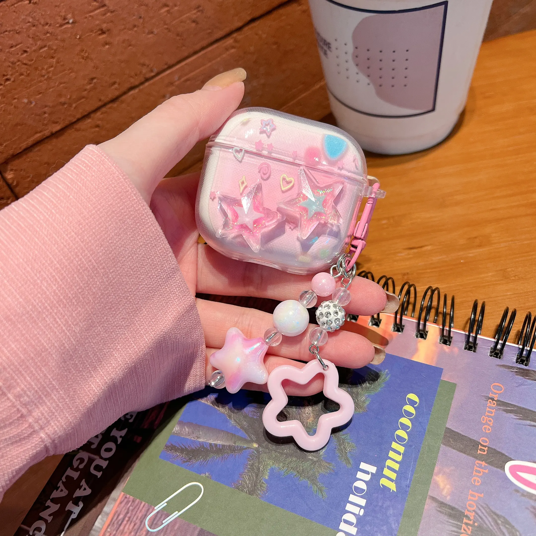 Creative Cute DIY AirPods Pro 3 Case, Compatible with AirPods 1/2/3/AirPods 4, Transparent Protective Cover Accessories, Earphone Protective Cover, Headphone Accessories