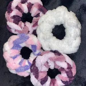Cozy cute chunky knit scrunchies