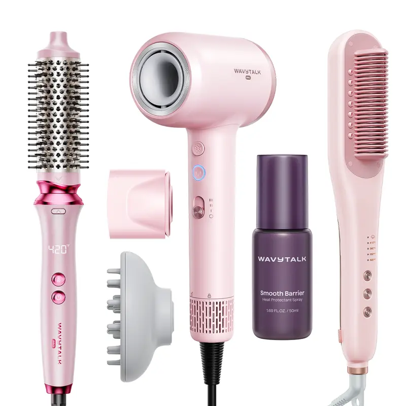 wavytalk pro steam hair straightener brush - TikTok Shop