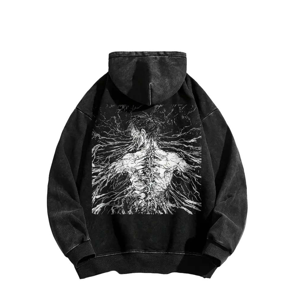 Attack On Titan Vintage Wash T-Shirt, Sweatshirt, Hoodie Anime Streetwear Oversized Fit Collector Tee, Gift For Fan Anime