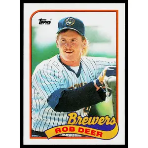 Rob Deer 1989 Topps #364 Milwaukee Brewers