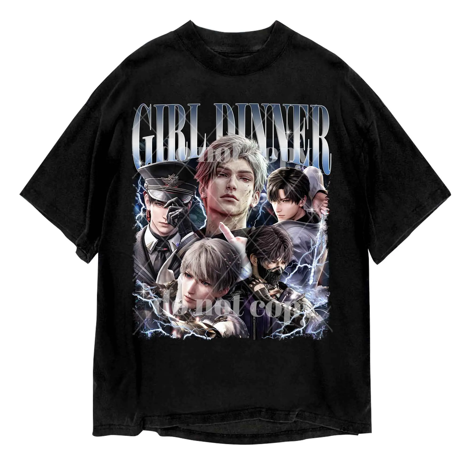 Sylus Xavier Zayne Liam Caleb Girl Dinner Love and Deepspace Retro T-Shirt Sweatshirt Hoodie Fabric Menswear