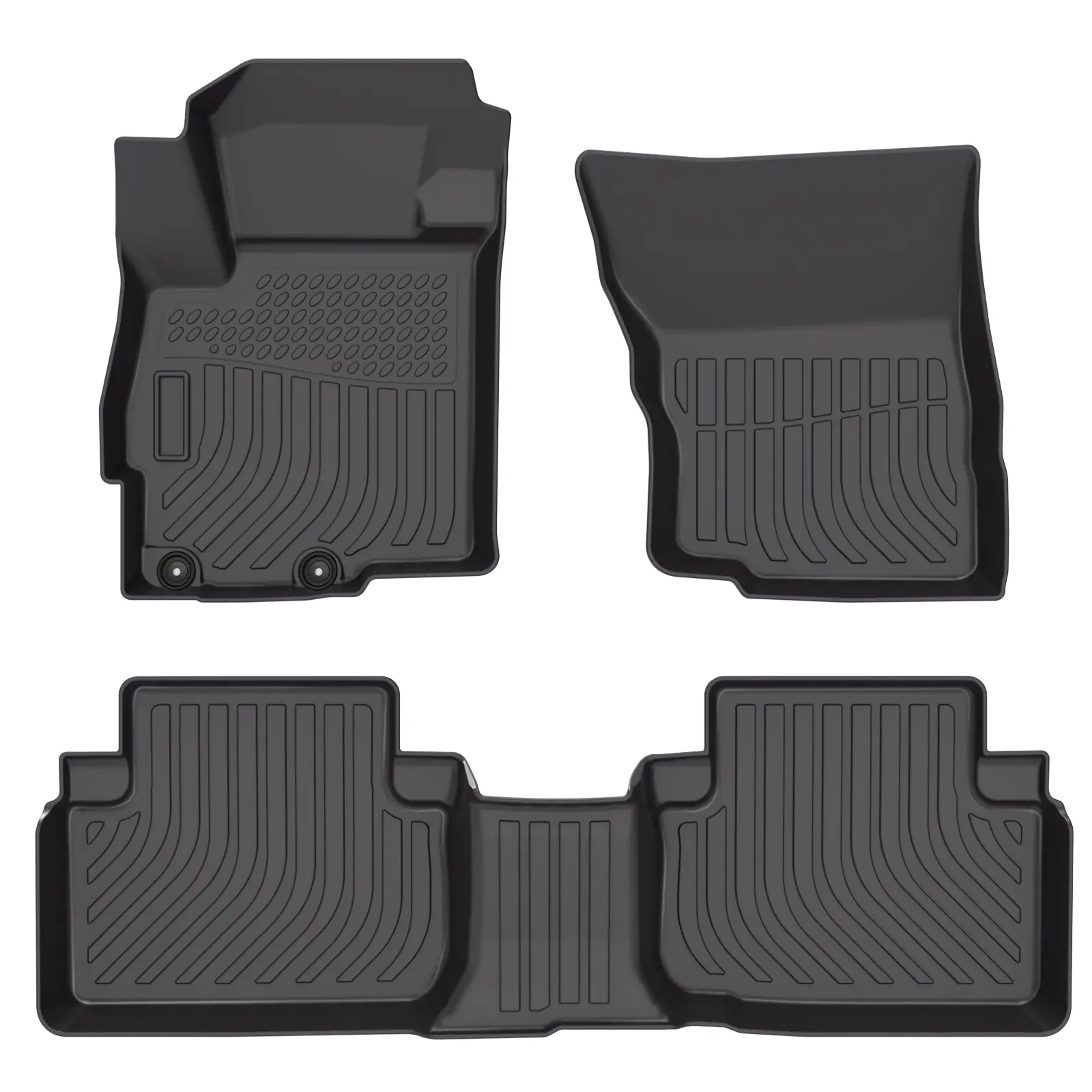 KELCSEECS Mitsubishi Eclipse Cross 2018-2026 Floor Mats & Cargo Liners, All Weather Protection TPE Duty Non-Slip Custom Automotive, Front & Rear Row & Trunk Mats, Accessories, Waterproof, Easy to Clean, Eco-friendly Material,, Full Set