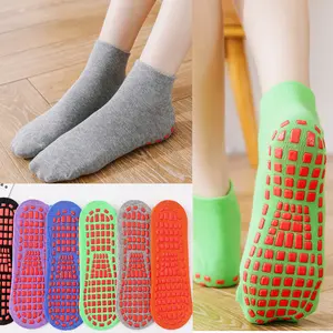Trampoline Socks Dotted Anti-Slip Floor Socks for Children and Adults Home Yoga Socks gym stuff