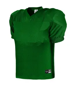 Exxact Sports Football Jerseys for Men - Football Practice Jersey Adult, Mesh Polyester Plain Sports T-Shirt, Football Practice Apparel (Dark Green)