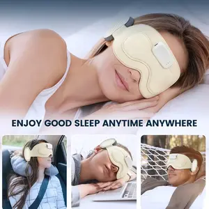 Ultra Soft Bluetooth Sleep Headphones Eye Mask, Breathable Sleeping Headband with Built-in Speakers, Wireless Music Eye Cover Ideal for Side Sleepers Travel and Night Rest