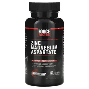 Force Factor Fundamentals, Zinc Magnesium Aspartate, 60 Tablets