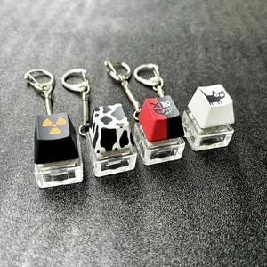 Mechanical Keyboard Keycap Keychain for Stress Relief, Unique Gift for Fidgeting, Abs and Metal Design, 2.5cm High and 1.8cm Long
